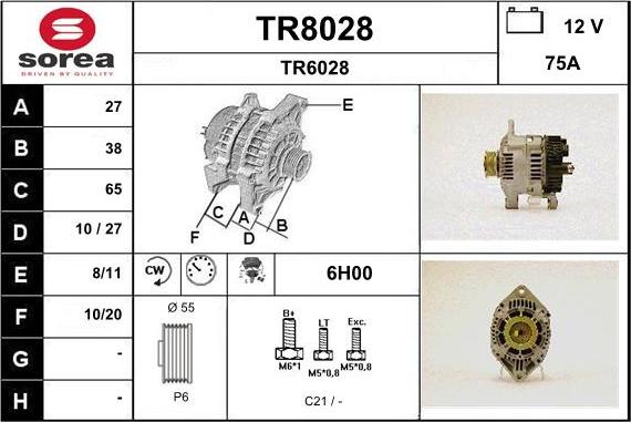 SNRA TR8028 - Alternator furqanavto.az