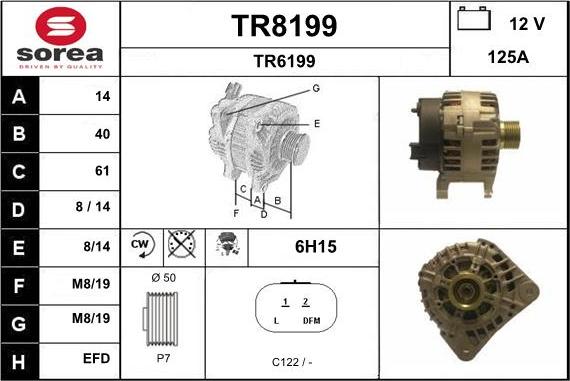 SNRA TR8199 - Alternator furqanavto.az