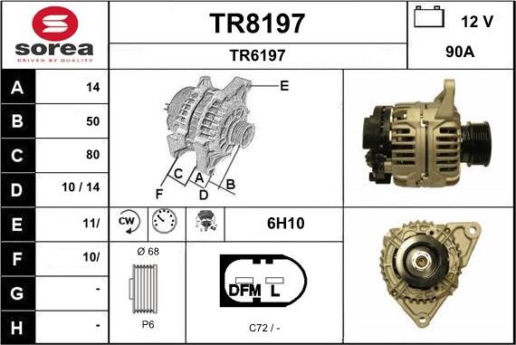 SNRA TR8197 - Alternator furqanavto.az