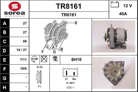 SNRA TR8161 - Alternator furqanavto.az