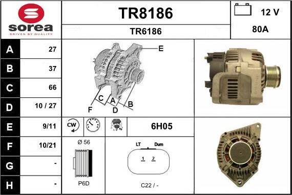 SNRA TR8186 - Alternator furqanavto.az