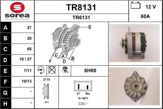 SNRA TR8131 - Alternator furqanavto.az