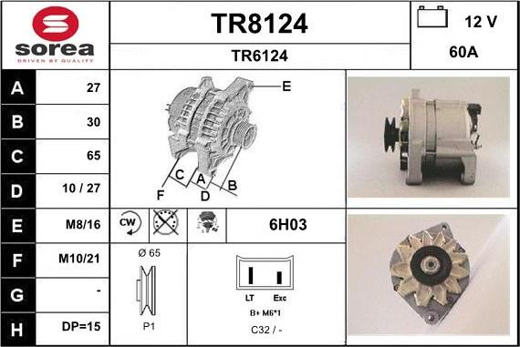 SNRA TR8124 - Alternator furqanavto.az