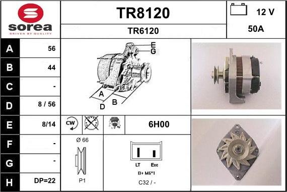 SNRA TR8120 - Alternator furqanavto.az