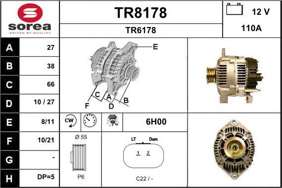 SNRA TR8178 - Alternator furqanavto.az