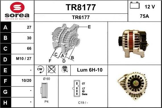 SNRA TR8177 - Alternator furqanavto.az