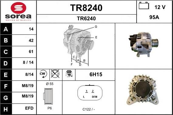SNRA TR8240 - Alternator furqanavto.az