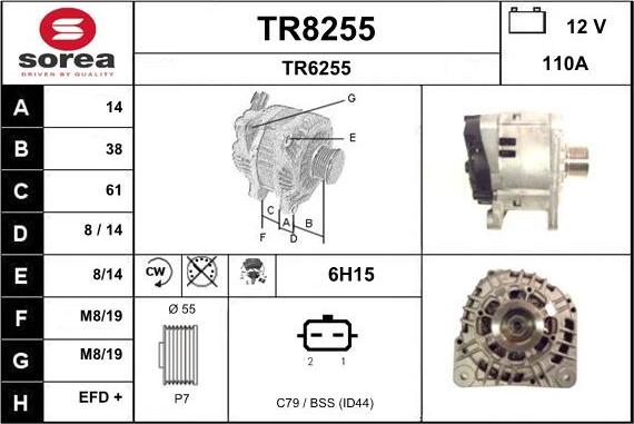 SNRA TR8255 - Alternator furqanavto.az