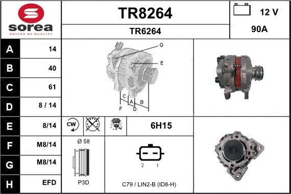 SNRA TR8264 - Alternator furqanavto.az