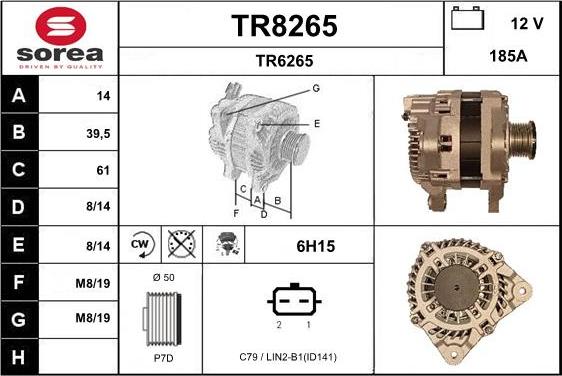 SNRA TR8265 - Alternator furqanavto.az