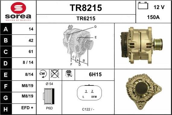 SNRA TR8215 - Alternator furqanavto.az
