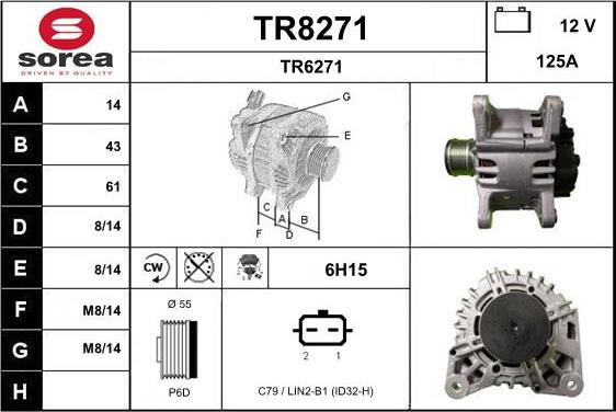 SNRA TR8271 - Alternator furqanavto.az