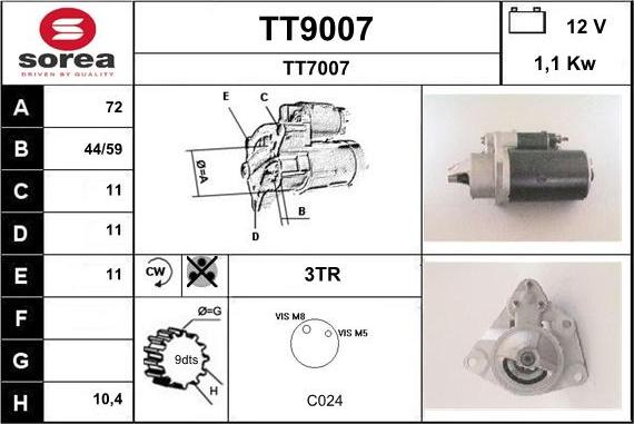 SNRA TT9007 - Başlanğıc furqanavto.az