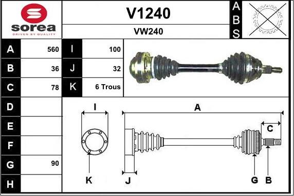 SNRA V1240 - Sürücü mili furqanavto.az