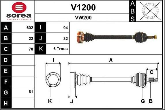 SNRA V1200 - Sürücü mili furqanavto.az