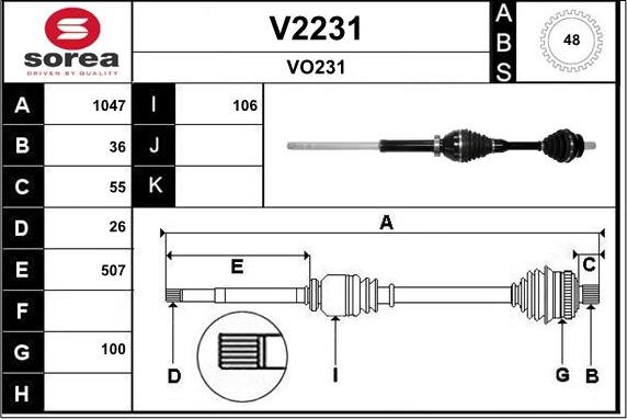 SNRA V2231 - Sürücü mili furqanavto.az