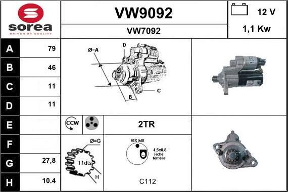 SNRA VW9092 - Başlanğıc furqanavto.az