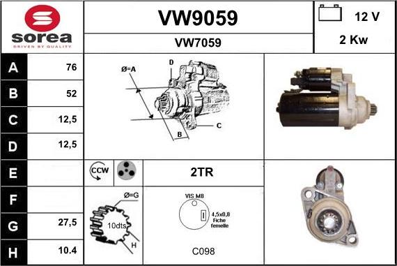 SNRA VW9059 - Başlanğıc furqanavto.az