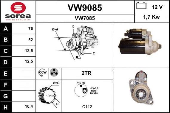 SNRA VW9085 - Başlanğıc furqanavto.az