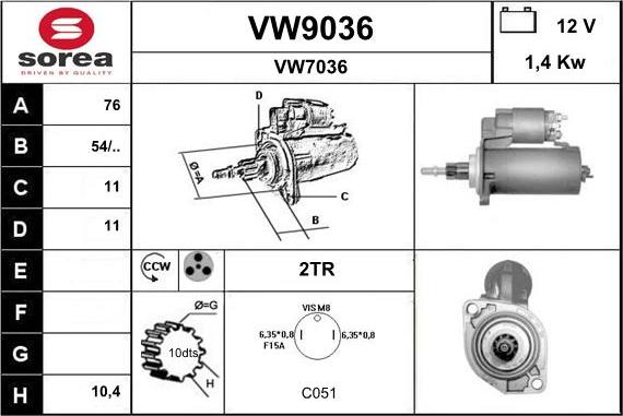 SNRA VW9036 - Başlanğıc furqanavto.az