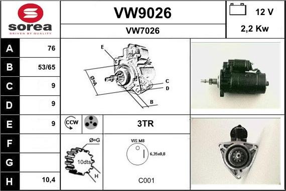 SNRA VW9026 - Başlanğıc furqanavto.az