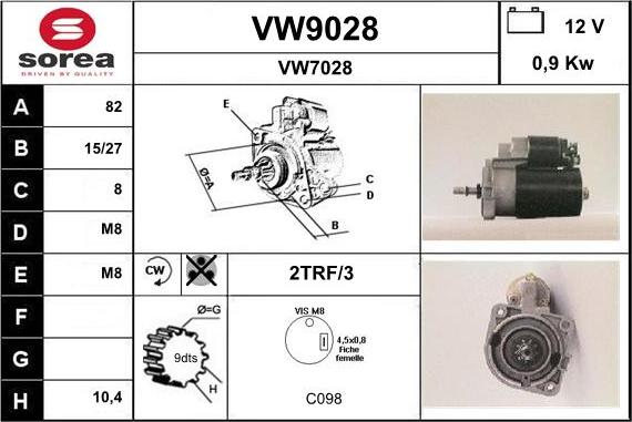SNRA VW9028 - Başlanğıc furqanavto.az