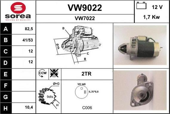 SNRA VW9022 - Başlanğıc furqanavto.az