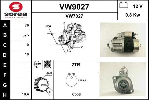 SNRA VW9027 - Başlanğıc furqanavto.az