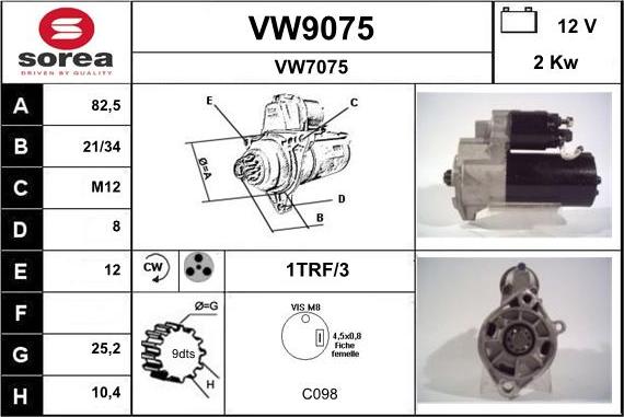 SNRA VW9075 - Başlanğıc furqanavto.az