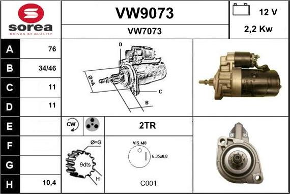 SNRA VW9073 - Başlanğıc furqanavto.az