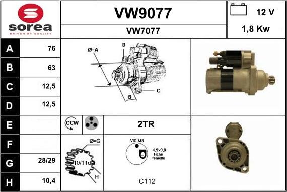 SNRA VW9077 - Başlanğıc furqanavto.az