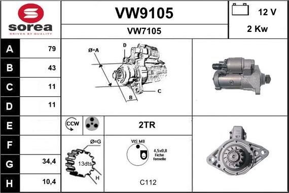 SNRA VW9105 - Başlanğıc furqanavto.az