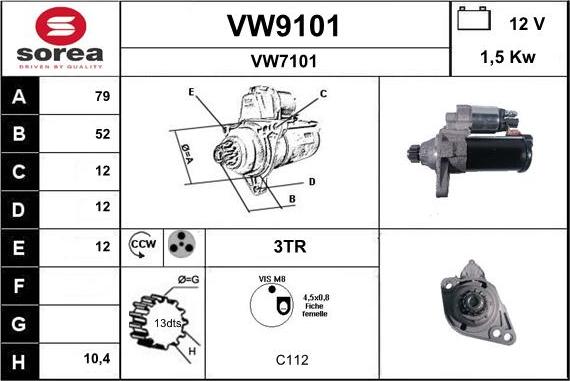 SNRA VW9101 - Başlanğıc furqanavto.az