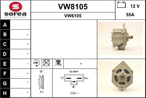 SNRA VW8105 - Alternator furqanavto.az