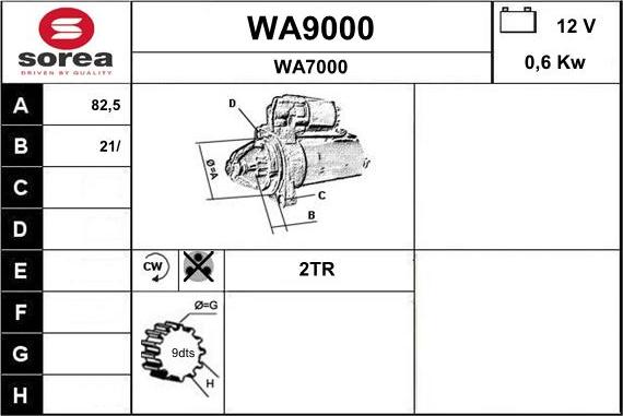 SNRA WA9000 - Başlanğıc furqanavto.az