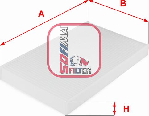 Sofima S 3038 C - Filtr, daxili hava www.furqanavto.az