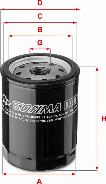 Sofima S 2530 R - Yağ filtri furqanavto.az