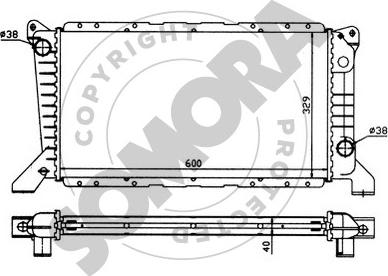 Somora 094340 - Radiator, mühərrikin soyudulması furqanavto.az