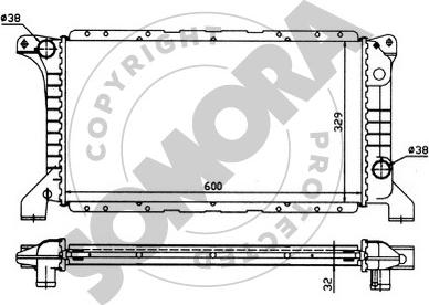 Somora 094240 - Radiator, mühərrikin soyudulması furqanavto.az