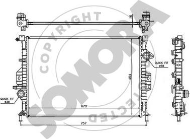 Somora 098040 - Radiator, mühərrikin soyudulması furqanavto.az