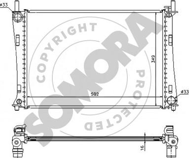 Somora 092540 - Radiator, mühərrikin soyudulması furqanavto.az