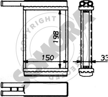 Somora 092150 - İstilik dəyişdiricisi, daxili isitmə furqanavto.az