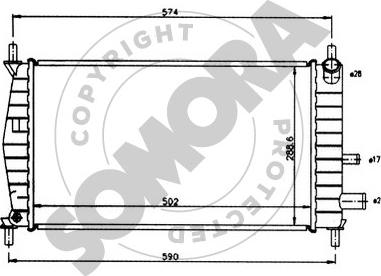 Somora 092340 - Radiator, mühərrikin soyudulması furqanavto.az