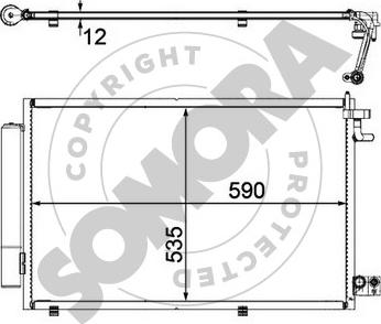 Somora 092760 - Kondenser, kondisioner furqanavto.az