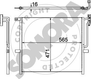 Somora 044060 - Kondenser, kondisioner furqanavto.az