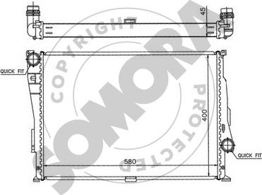 Somora 040540B - Radiator, mühərrikin soyudulması furqanavto.az