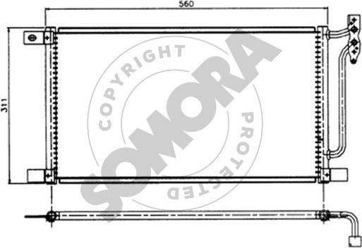 Somora 040560A - Kondenser, kondisioner furqanavto.az