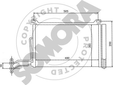 Somora 040060A - Kondenser, kondisioner furqanavto.az