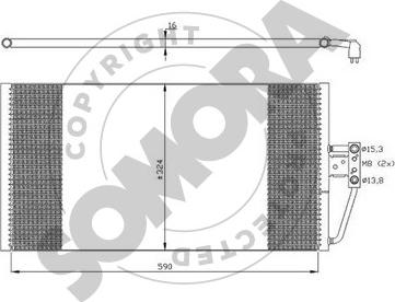 Somora 041260B - Kondenser, kondisioner furqanavto.az
