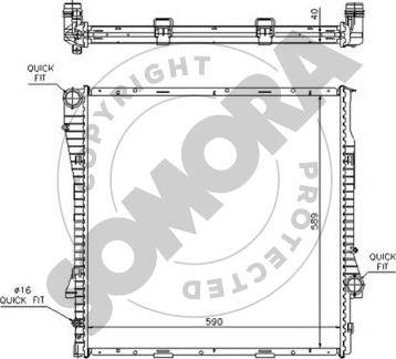 Somora 043040A - Radiator, mühərrikin soyudulması furqanavto.az